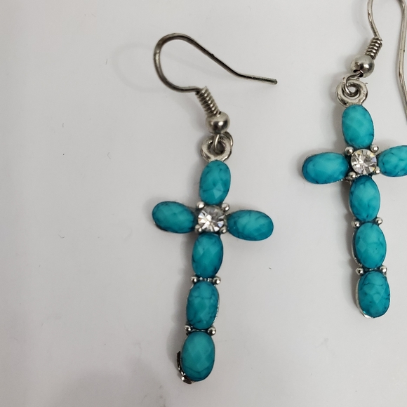 Cross Pendant Earrings - Picture 2 of 6